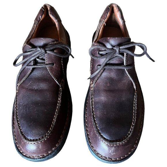 Johnson & Murphy Men’s Size 8 Brown Leather Oxfords Comfort Shoes - Picture 1 of 11